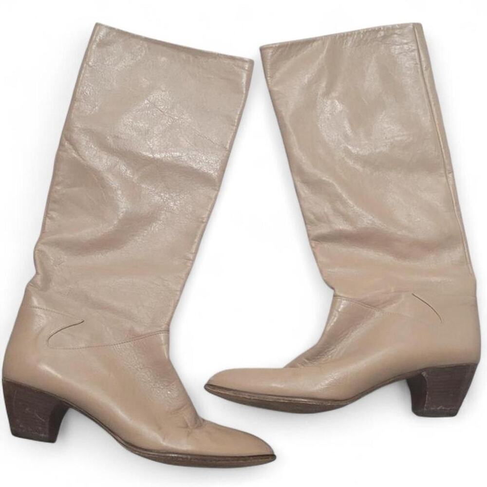 Vintage boho leather boots